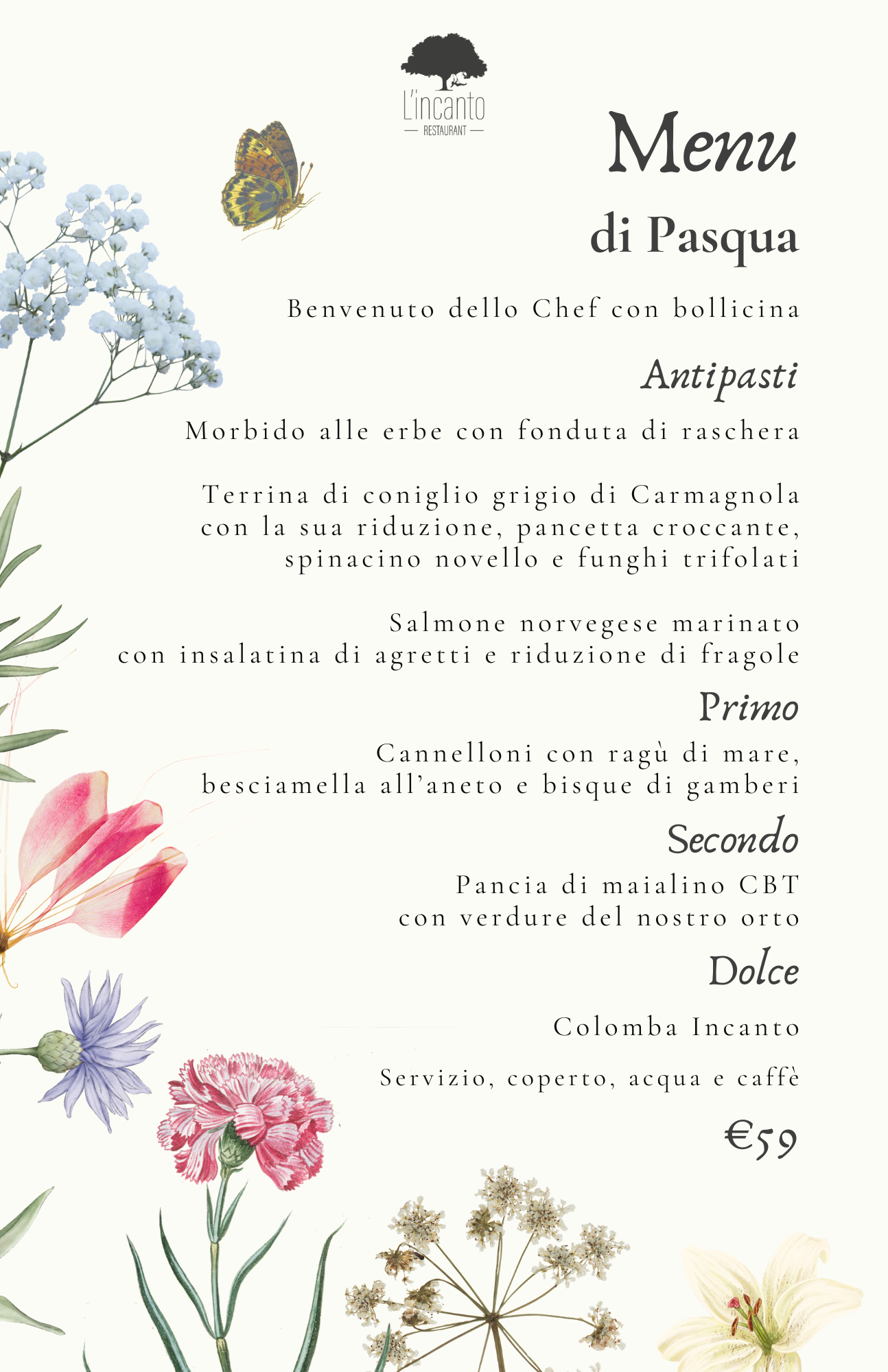 Menu Pasqua 2025-2